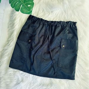 Express Black Cargo Skirt with Flap Pockets, XS